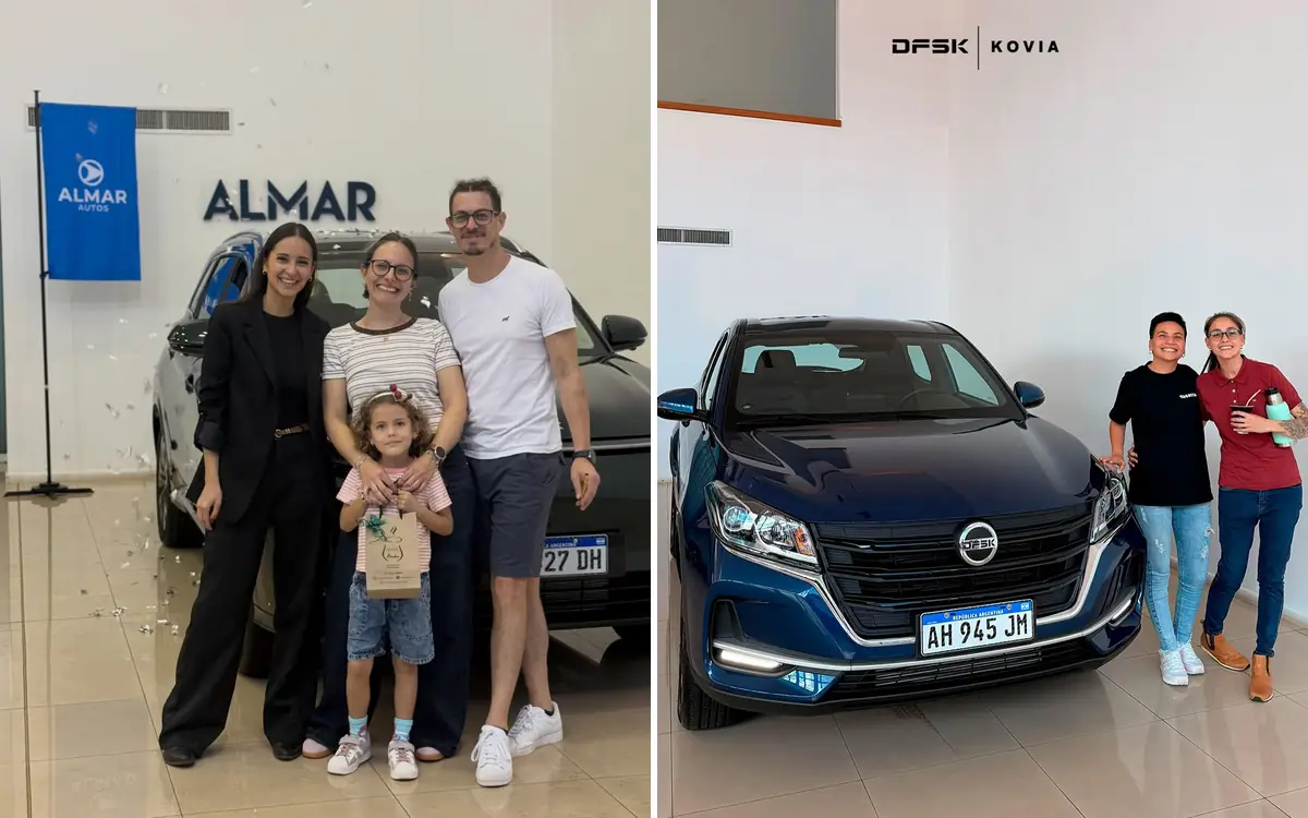 Clientes de ALMAR Autos recibiendo su DFSK 0 km